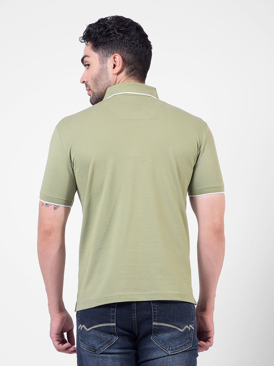 Numero Uno Men Solid Green T-Shirt
